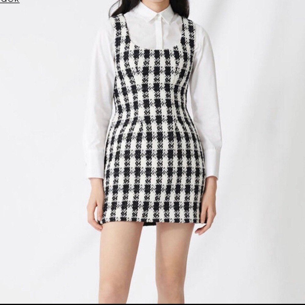 Beautiful Classy Houndstooth Dress from Maje